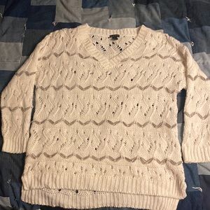 New Directions Women’s White Sweater. Size XL